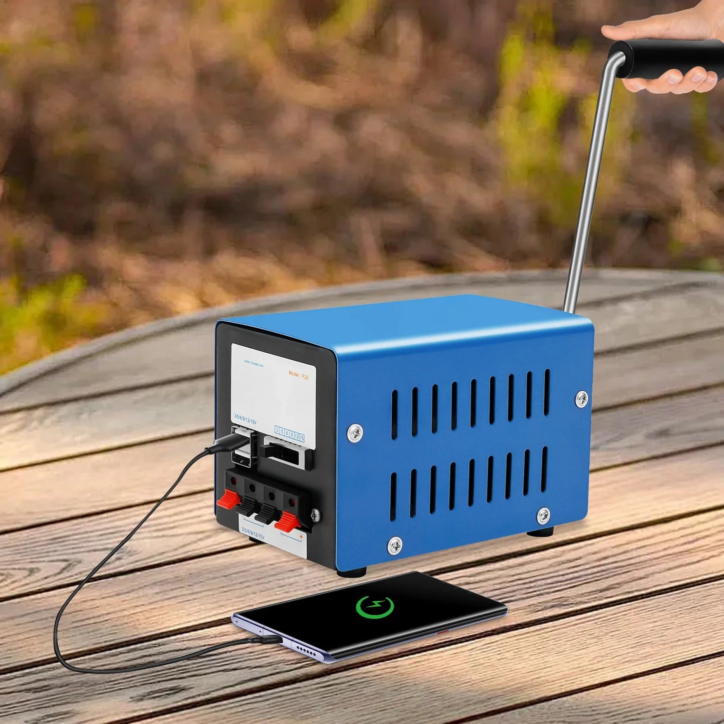 Mini USB Generator Handdynamo voor Stroom Opwekken