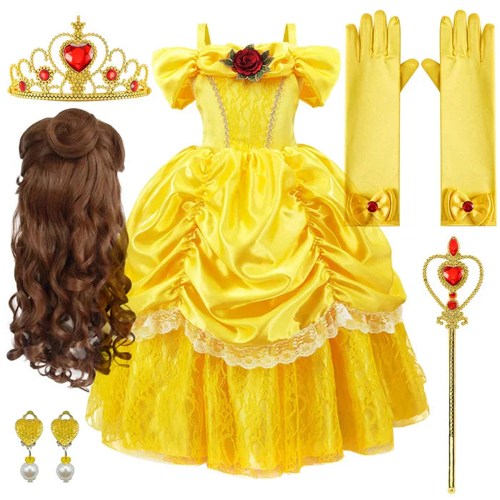 Prinsessenjurk voor Kinderen - Sprookjesjurk met Rijke Details