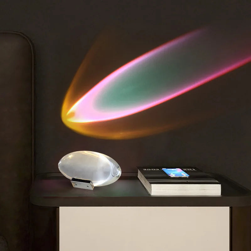 Nachtlamp met Sterrenprojectie Ontspanningslamp Kristal Oog