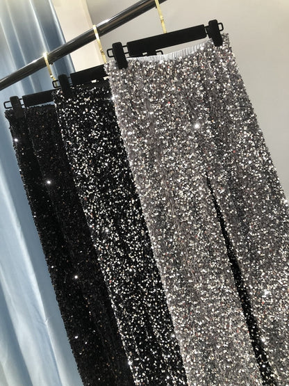 Glitter Broek Tanya | Glamoureuze en Comfortabele Losse Broek