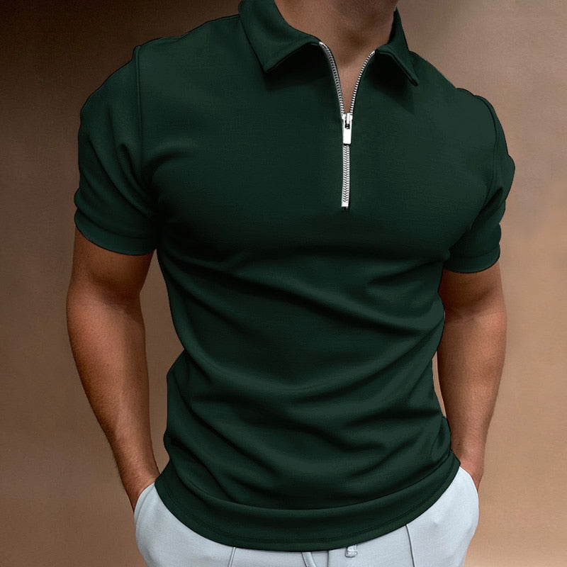 Martin - Heren Polo Shirt met Rits