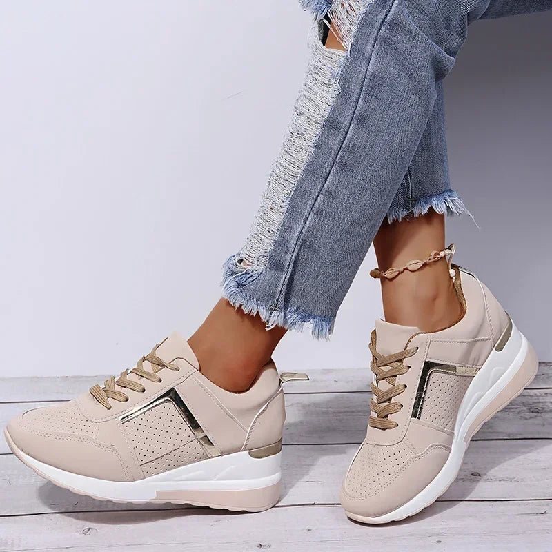 Dames Sneakers Comfortabel met Hak voor Buiten