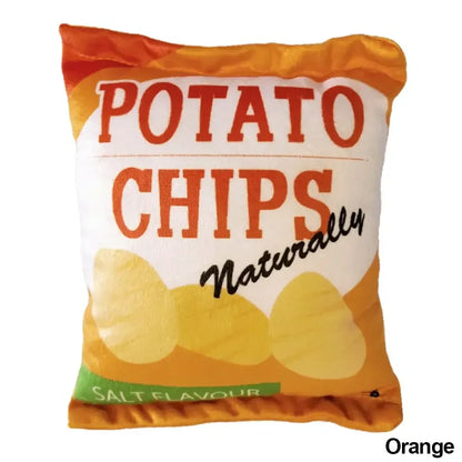 Leuk Hondenspeelgoed met Piepfunctie & Pluche Chipsvorm