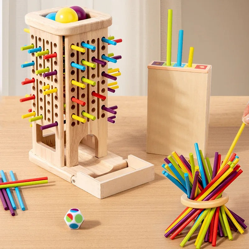 Houten Stokkentoren Montessori Speelgoed Leerrecht voor Kinderen