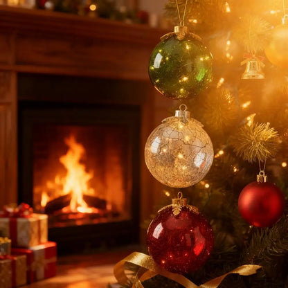 Kerstbal LED Lamp Warm Wit Licht met Timer