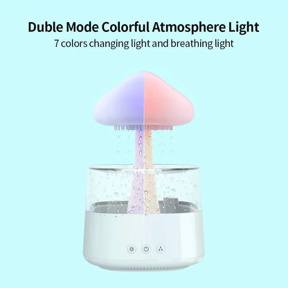 Aromadiffuser met Kleurrijk Licht en Regen Effect