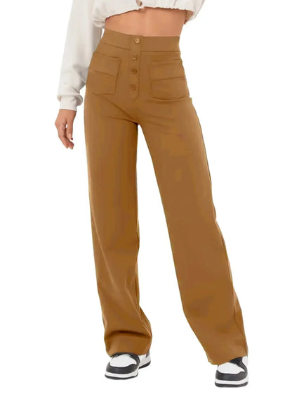Hoge Taille Casual Broek Elastisch Comfortabele Losse Broek