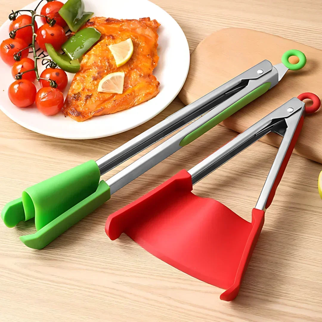 BBQ Tangen 9 Inch RVS met Silicone Handvat