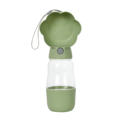 Draagbare Drinkfles voor Honden en Katten, 2-in-1 Water en Voer Dispenser