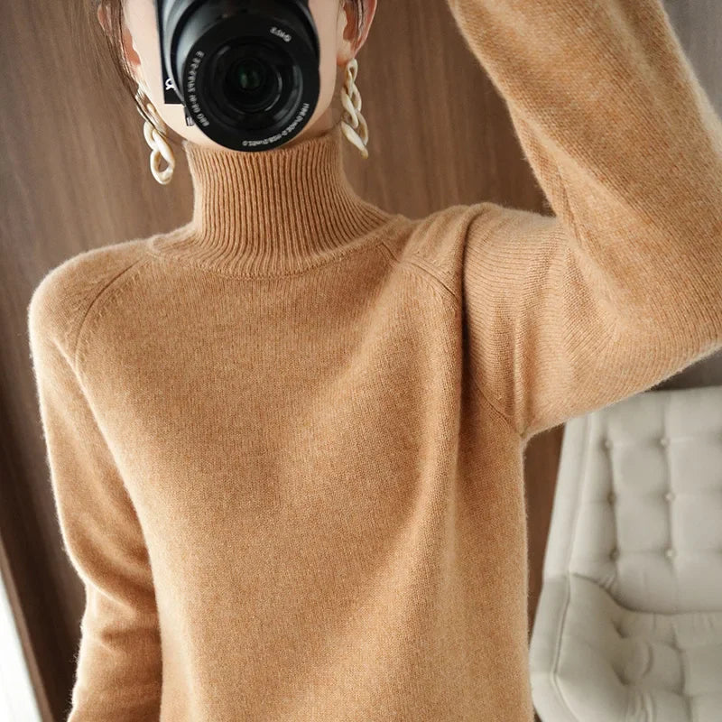 Merinowollen Sweater Warm voor Herfst en Winter