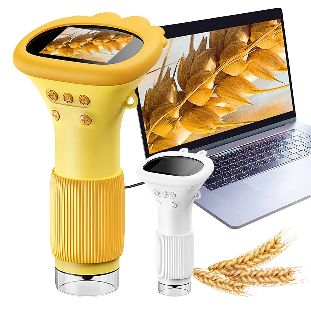 Pocket Microscoop 1000X Vergroting met LED-verlichting en IPS-scherm - Velinix