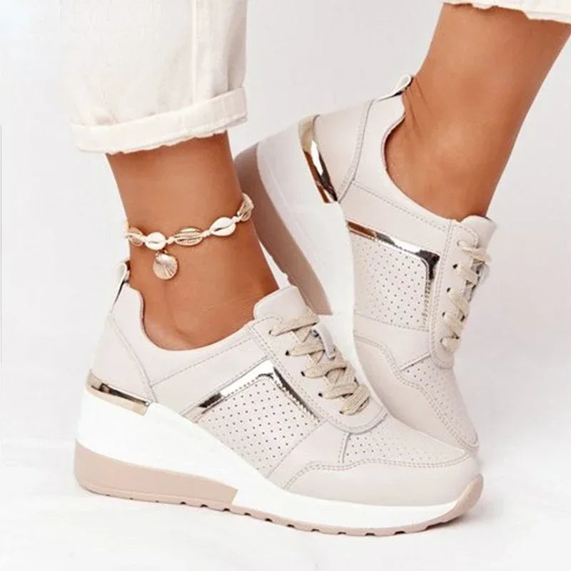 Dames Sneakers Comfortabel met Hak voor Buiten - Velinix