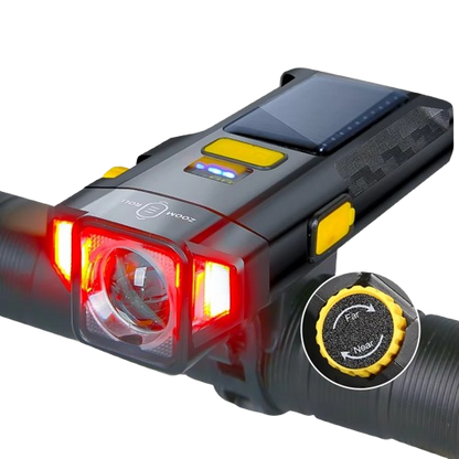 Fietsverlichting USB Oplaadbaar Waterdicht met Verstelbare Helderheid - Velinix