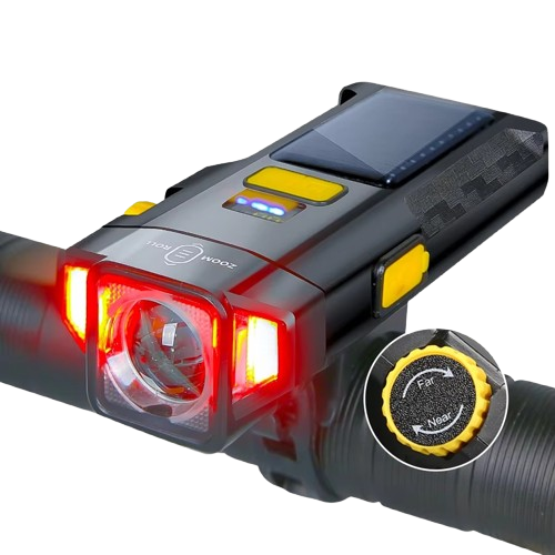 Fietsverlichting USB Oplaadbaar Waterdicht met Verstelbare Helderheid - Velinix