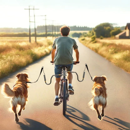 Fietsstang voor Honden met Schokdemping en Riem
