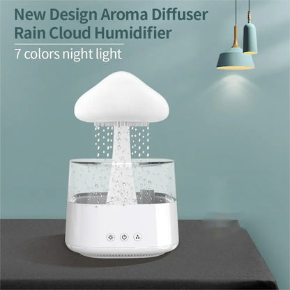 Aromadiffuser met Kleurrijk Licht en Regen Effect