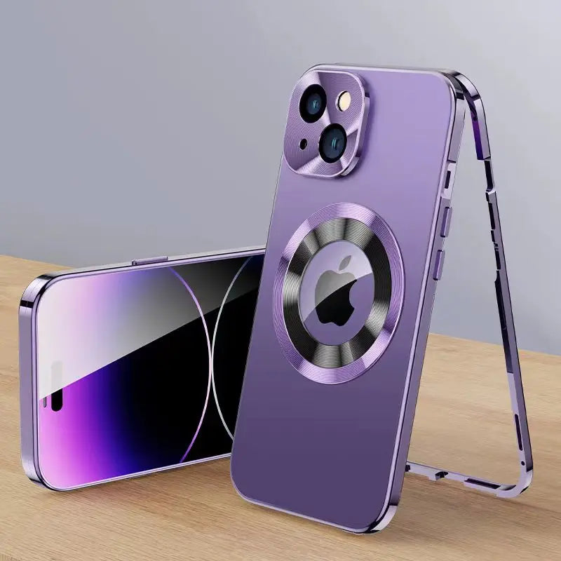 Magsafe iPhone Hoesje 360° Volledig Scherm Bescherming Aluminium