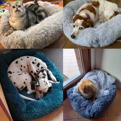 Pluche Hondenbed Luxe Wasbaar voor Honden en Katten