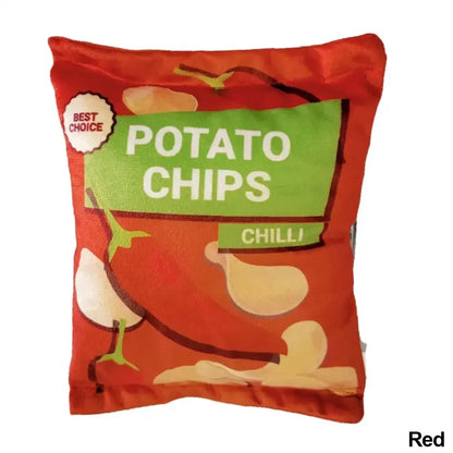 Leuk Hondenspeelgoed met Piepfunctie & Pluche Chipsvorm