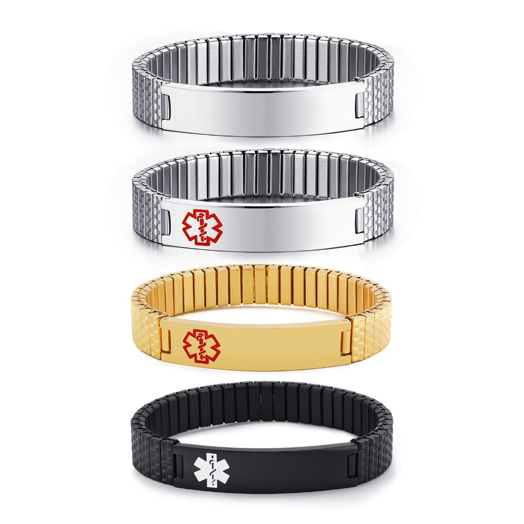 MediBand Armband met Spraakfunctie voor Noodgevallen Persoonlijk Maakbaar
