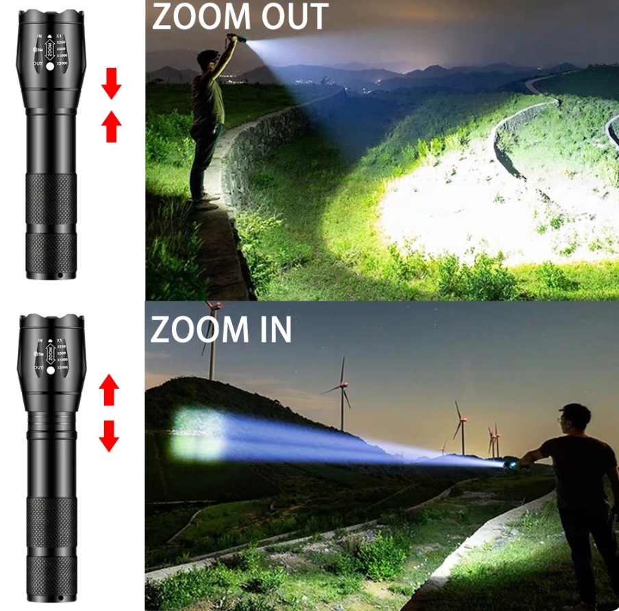 Krachtige LED Zaklamp met Lange Batteringduur