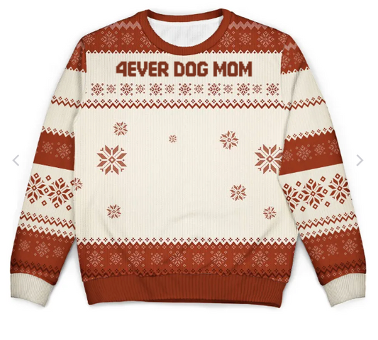 Kersttrui Gepersonaliseerd Klassiek Gebreid Sweater - Velinix