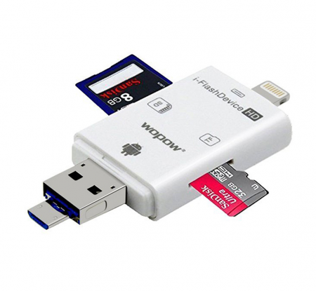 USB Stick en SD Kaart Lezer voor iPhone en Android - Velinix
