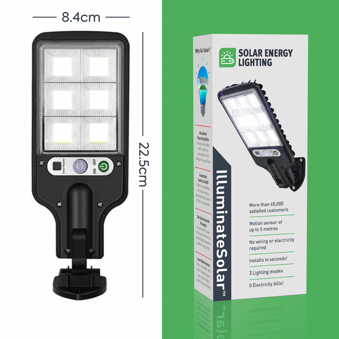 Nachtlamp met Bewegingssensor en Zonne-energie