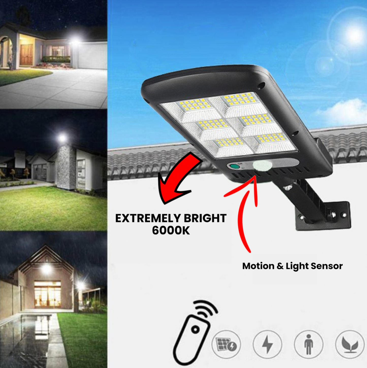 Nachtlamp met Bewegingssensor en Zonne-energie