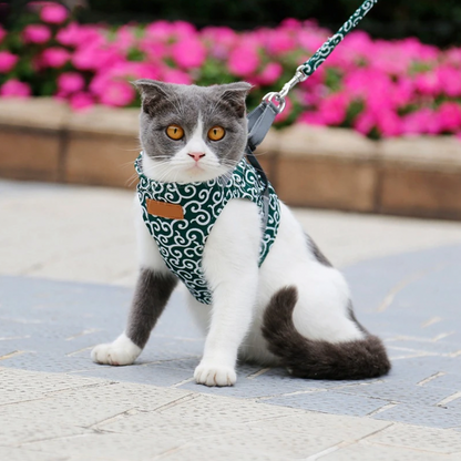 Kattenharnas Comfortabel met Verstelbare Leash voor Kitten en Kat