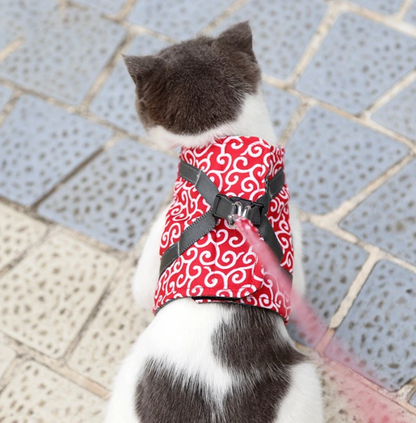 Kattenharnas Comfortabel met Verstelbare Leash voor Kitten en Kat