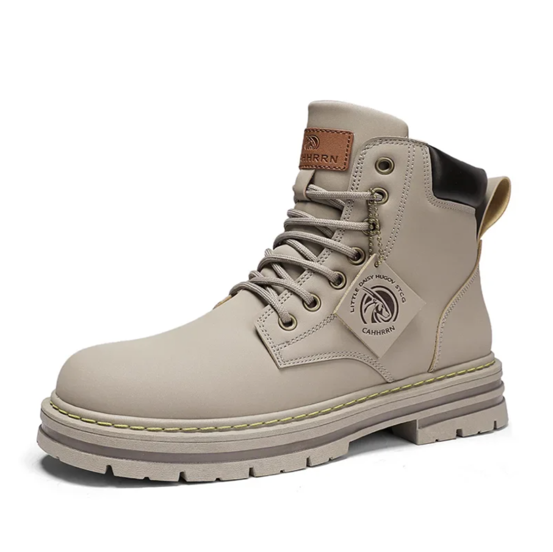 Heren Lederen Laarzen Met Steunzool Antislip Comfortabel