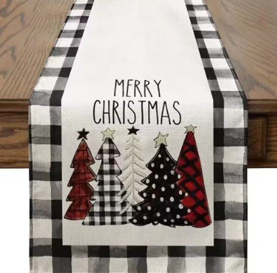 Kerstboom Vloermat Plaid Ontwerp Absorberend Antislip - Velinix