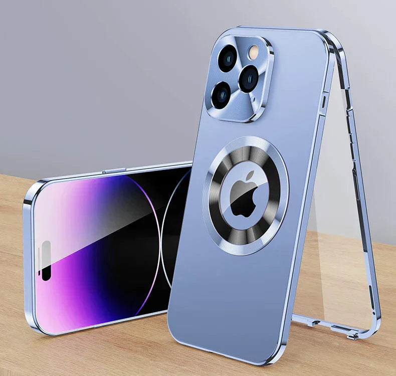 Magsafe iPhone Hoesje 360° Volledig Scherm Bescherming Aluminium