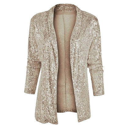Glitter Blazer Vest met Pailletten voor Vrouw