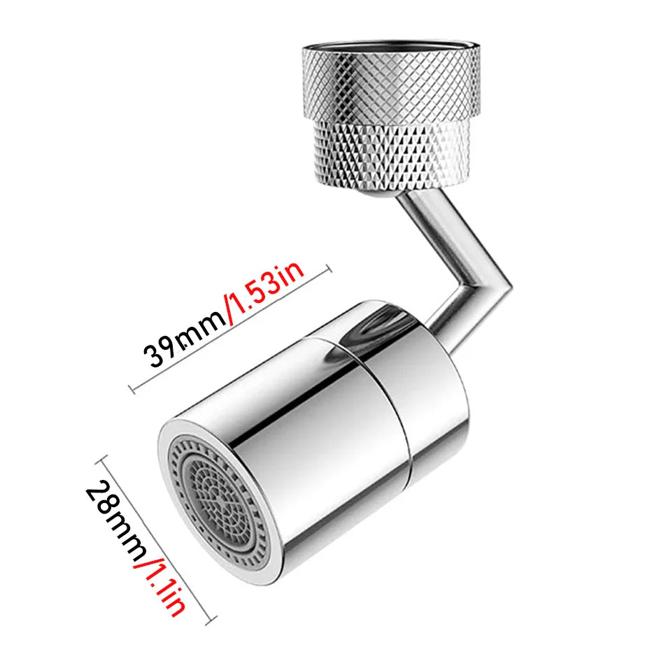 Waterbesparende Kraanspuitstuk 720° Draaibaar FlowPerfect