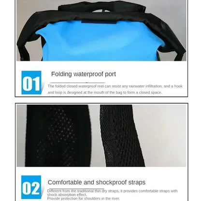 Waterdichte Rugzak 25L voor Kajak en Outdoor Activiteiten