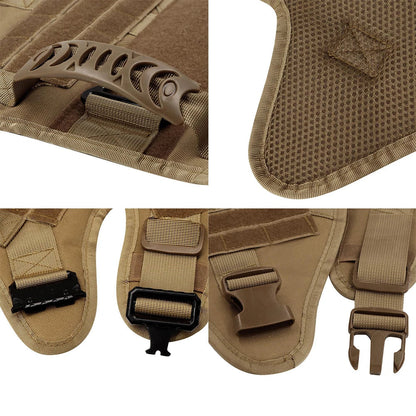 Tactisch Hondenharnas met Handgreep Verstelbaar Leash Set