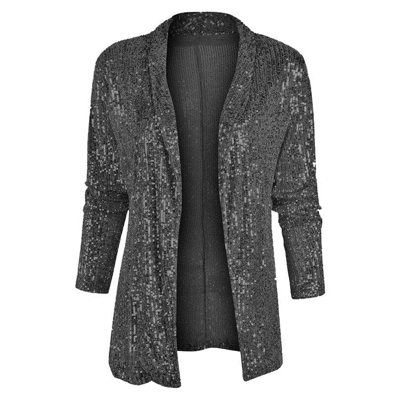 Glitter Blazer Vest met Pailletten voor Vrouw
