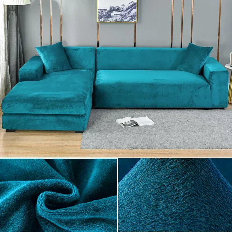 Bankhoes Fluwelen Stretch Antislip voor Thuis