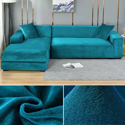 Bankhoes Fluwelen Stretch Antislip voor Thuis