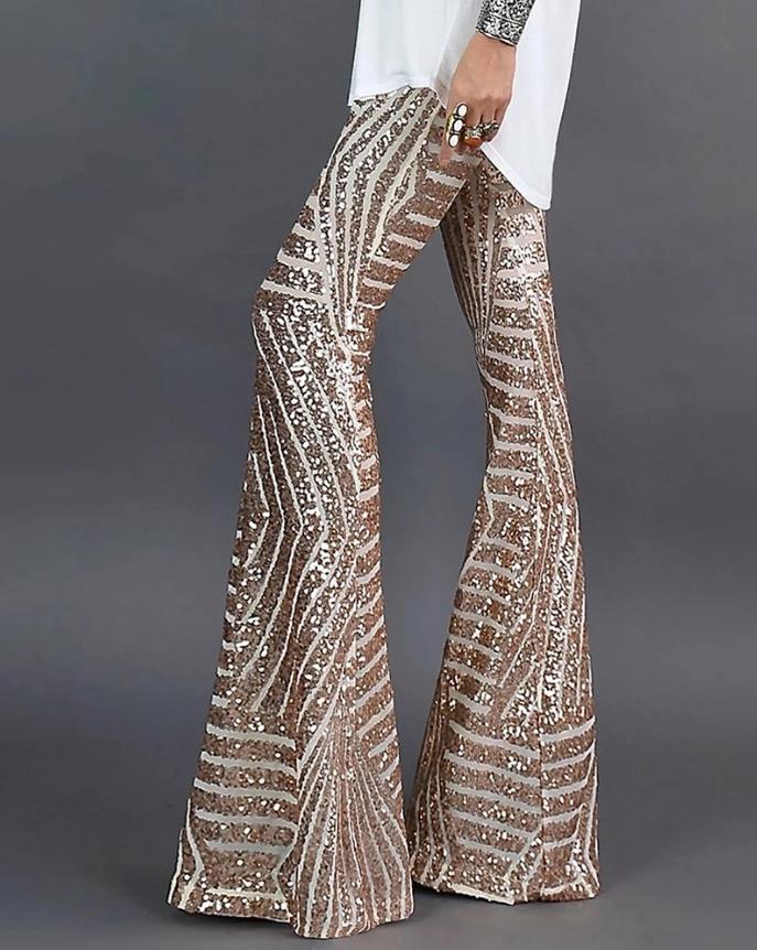Glitter Broek voor Vrouw met Flinke Pailletten - Velinix