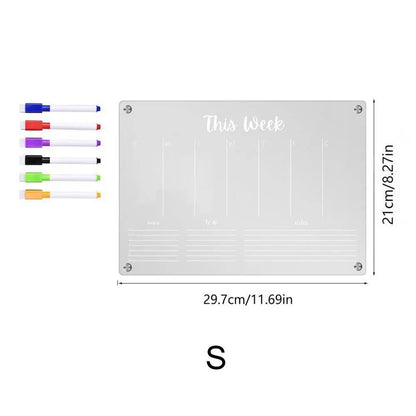 Magnetisch Planbord Doorzichtig met Luxe Uitstraling