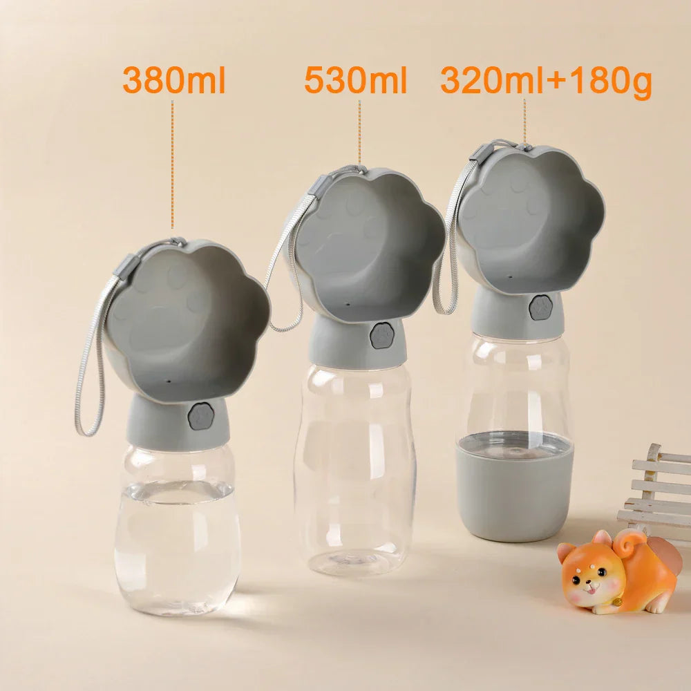 Hondenfles en Voedseldoos 2-in-1 Water en Eten voor Onderweg