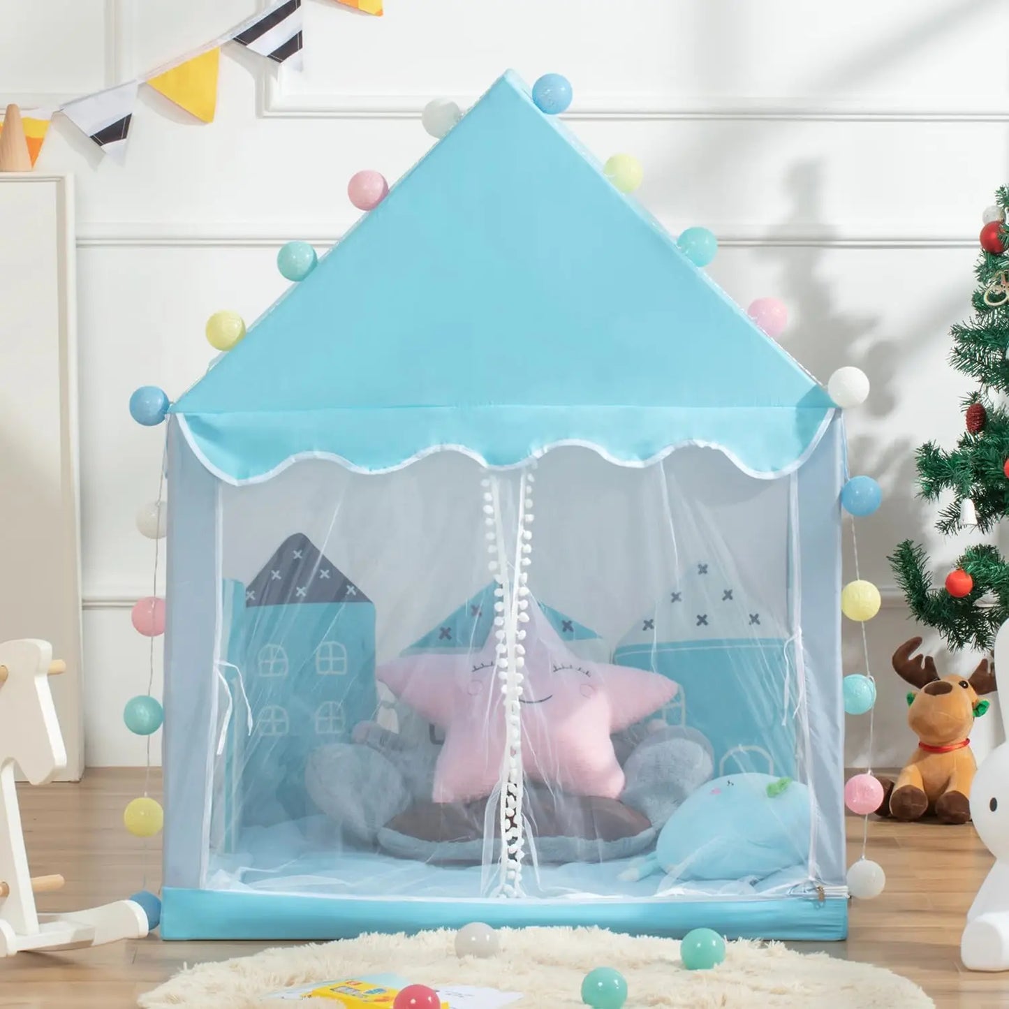 Roze Kindertent Prinsessentent voor Binnen en Buiten Speelruimte