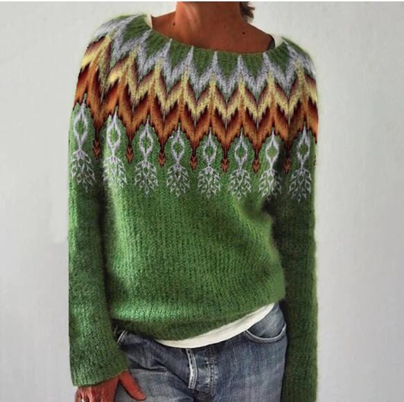 Retro Trui voor Vrouw Stijlvol en Comfortabel - Velinix