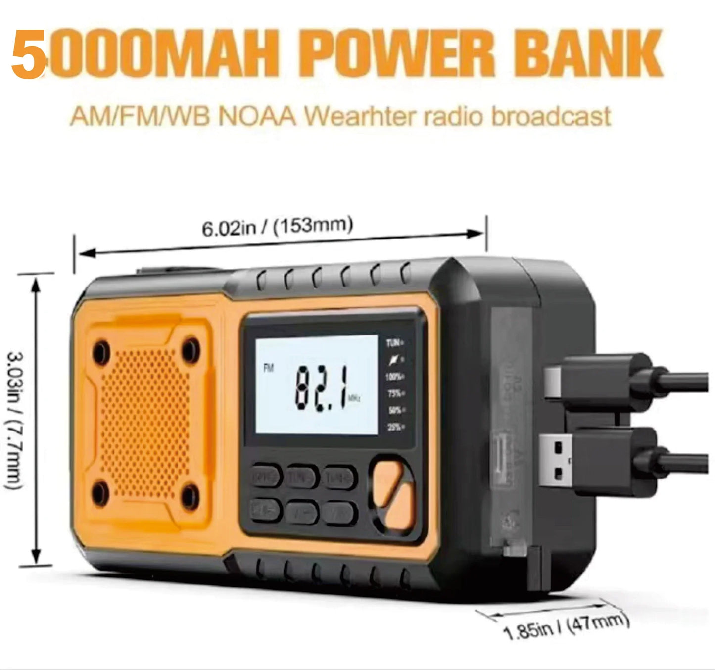 Noodradio FM/AM voor Nieuws en Noodgevallen - Velinix