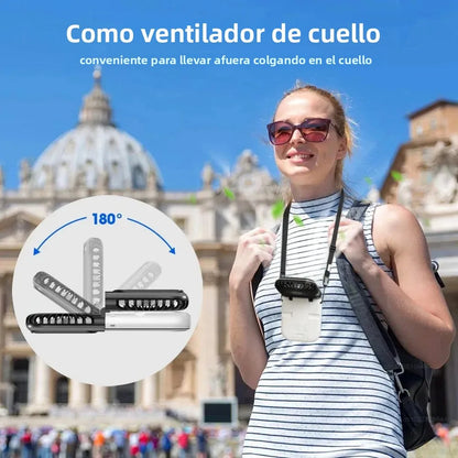 Mini USB-Ventilator Oplaadbaar met Digitale Weergave