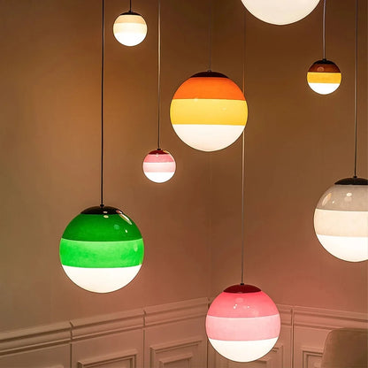 LED Hanglamp Glazen Koepel Modern Design Kleurverloop