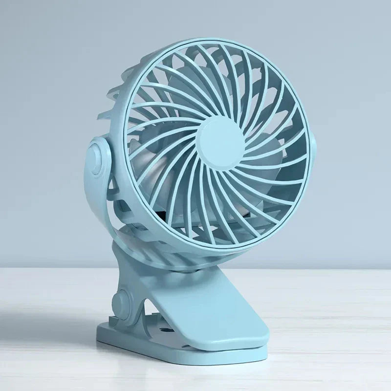 USB Ventilator Draaibaar met 3 Snelheden en Nachtlampje